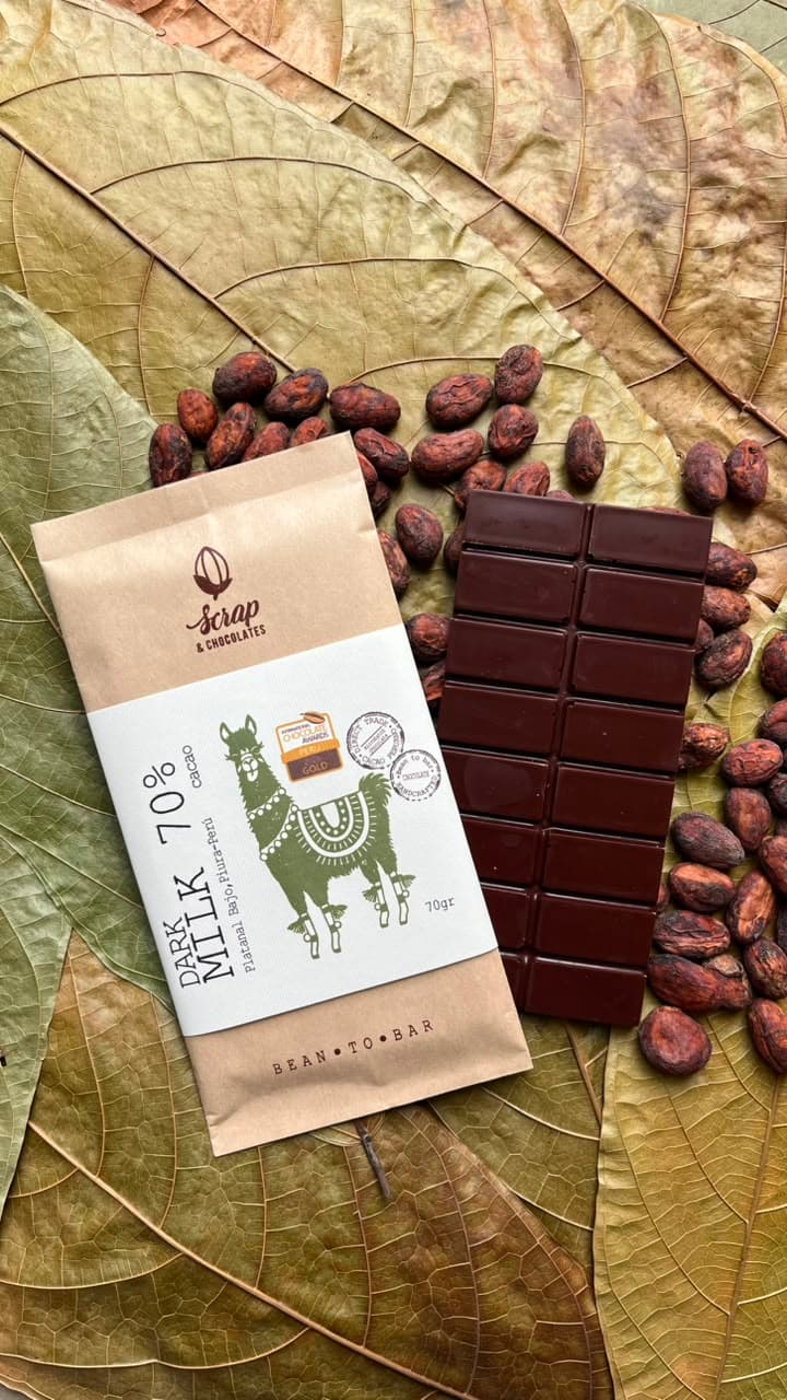 Chocolate Dark Milk 70% cacao Platanal Bajo (Piura)